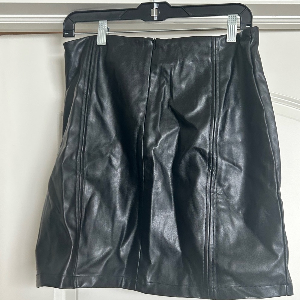 Black Leather Skirt